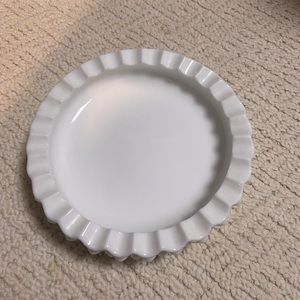 Hobnail milk glass ashtray. Fenton